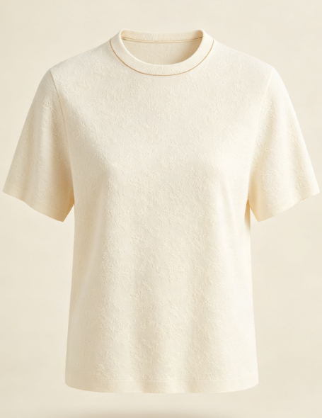 Loose-Fitting Cotton Short-Sleeve Shirt